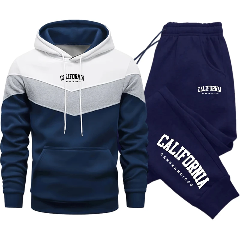 Winter Clothing For Women - Men and Women Tracksuit Casual Tricolor