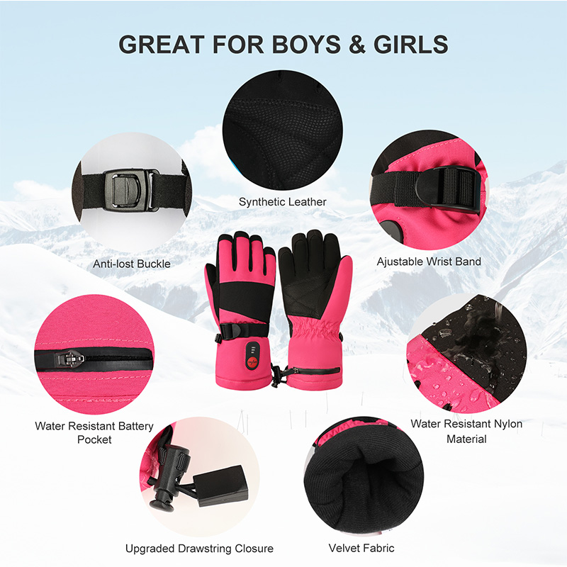 2026 Heated Gloves Kids Childr - Heated Gloves Electric 评论和价格