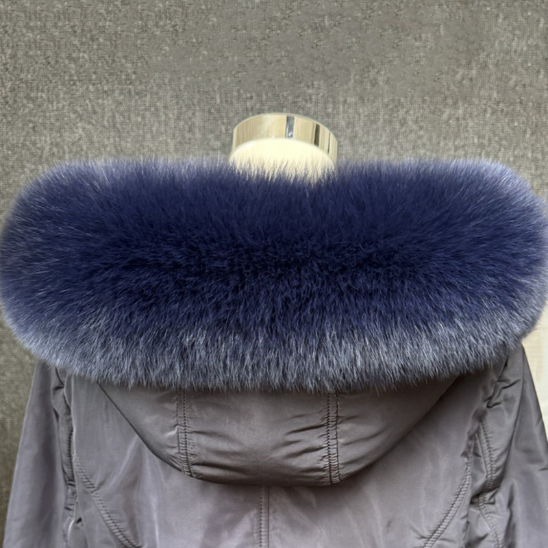 Real Fox Fur Collar Women Univ - Winter Clothing Pk 评论和价格
