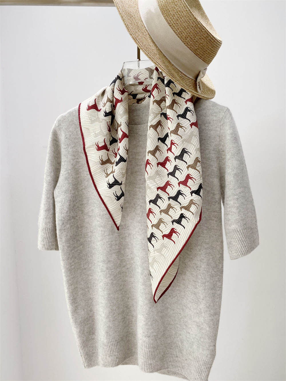 Silk Wool Blend Scarf Women Ha - Winter Clothing Hong Kong 评论和价格