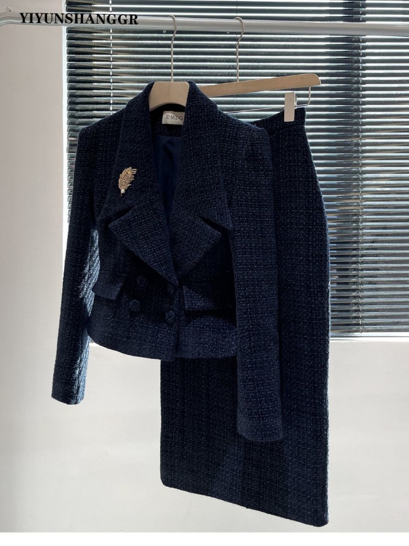 New Autumn Winter Tweed Women' - Winter Clothing Pk 评论和价格