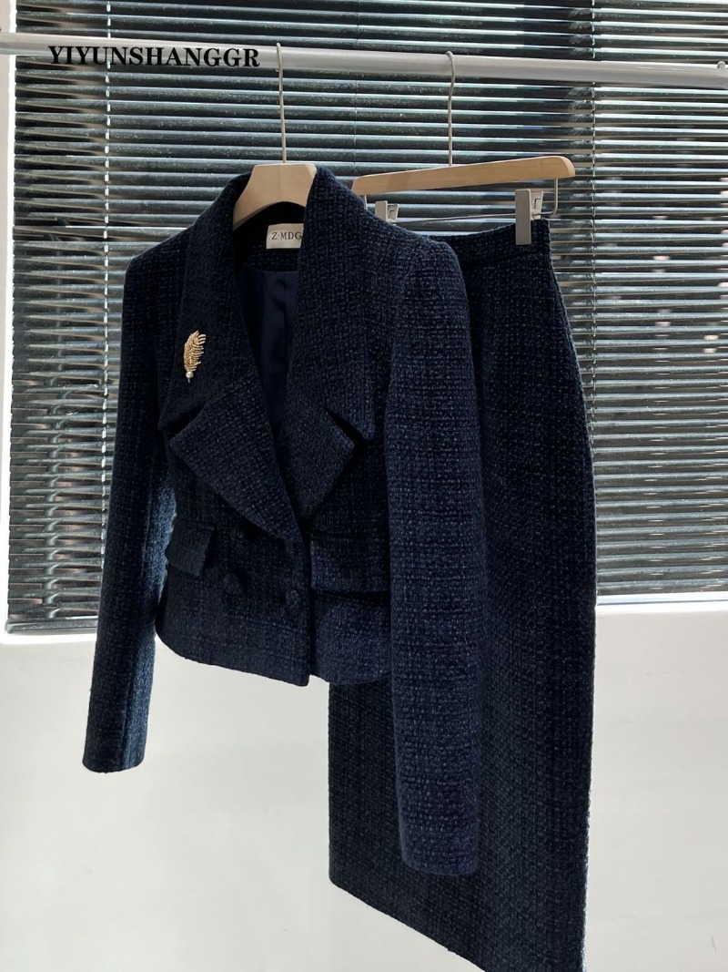 New Autumn Winter Tweed Women' - Winter Clothing Pk 评论和价格