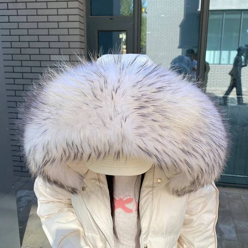 Raccoon Fur Collars For Jacket - Winter Clothing Pk 评论和价格