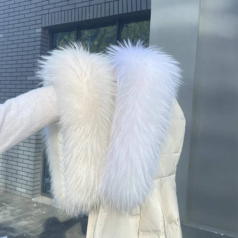 Raccoon Fur Collars For Jacket - Winter Clothing Pk 评论和价格