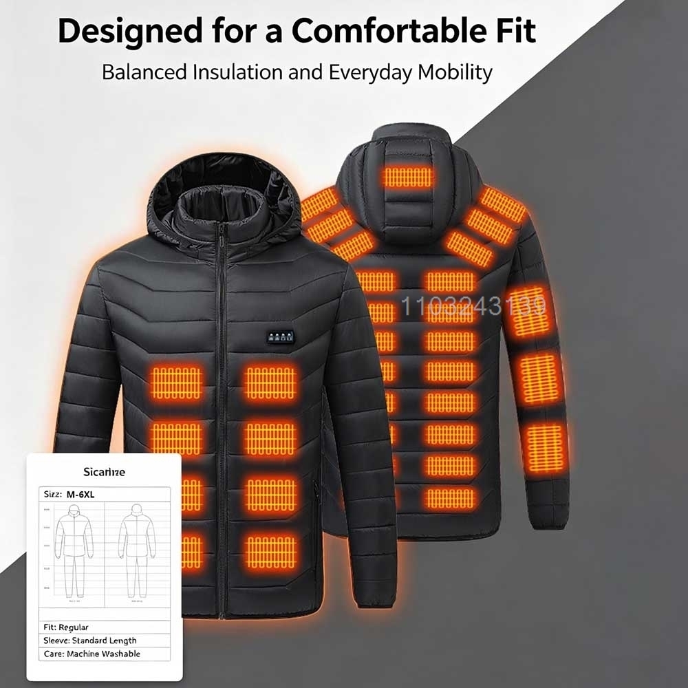 37 Areas Heated Jackets Men's  - Winter Clothing Hiking 评论和价格