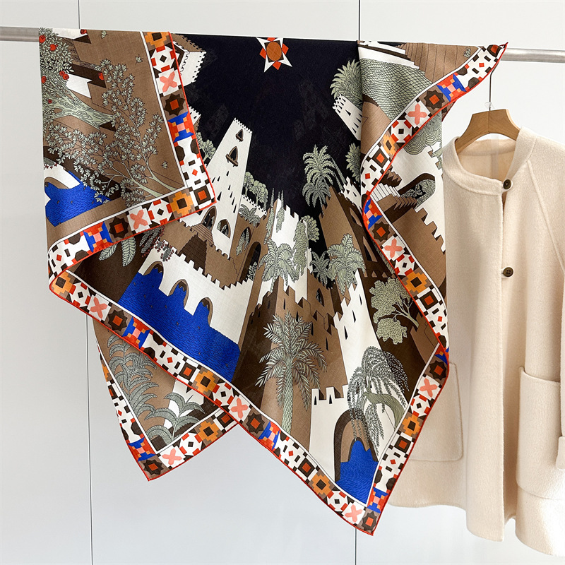 Wool Silk Scarf Women Cashmere - Winter Clothing Hong Kong 评论和价格