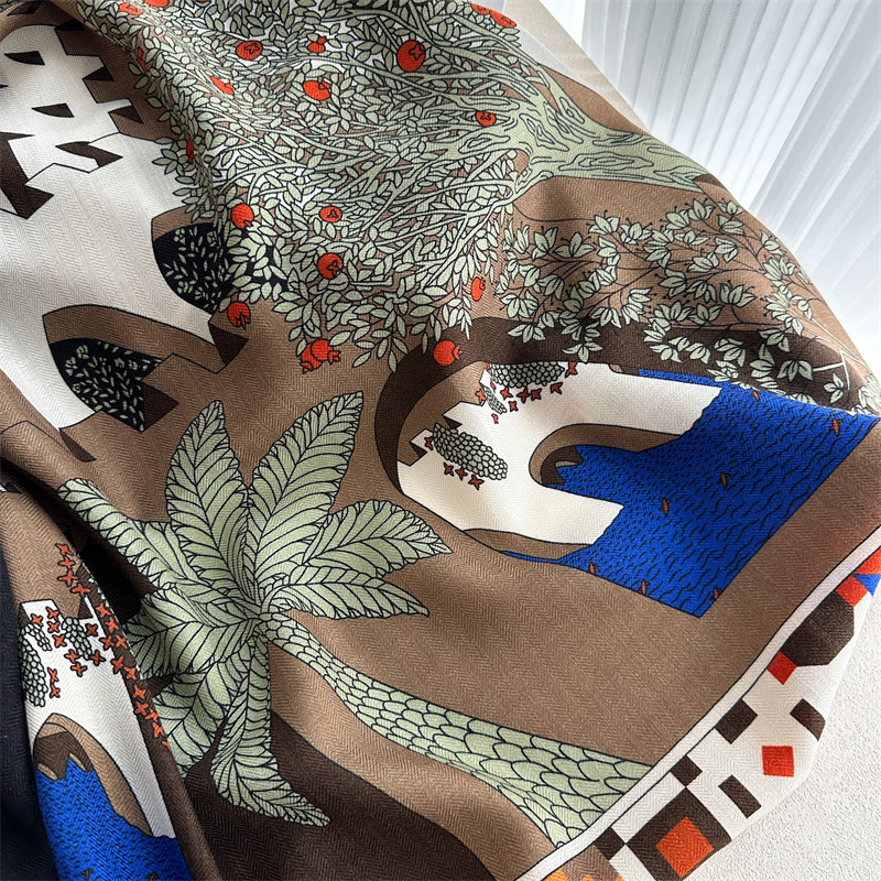 Wool Silk Scarf Women Cashmere - Winter Clothing Hong Kong 评论和价格