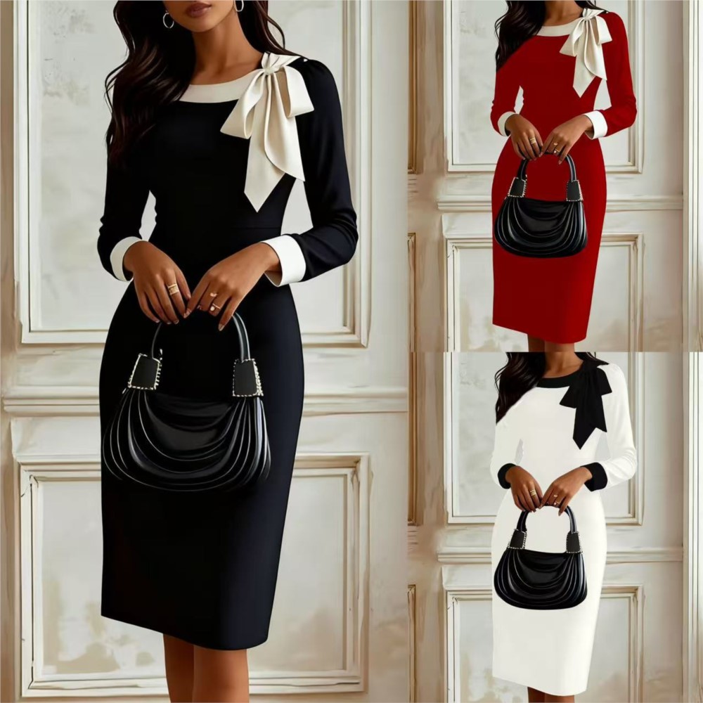 Temperament Women's Dress Slim - Winter Clothing Drawing 评论和价格