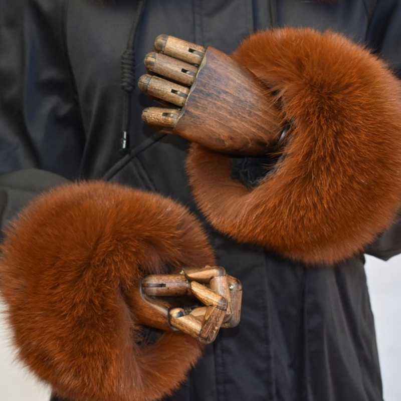 Fox Fur Cuffs For Women Whole  - Winter Clothing Pk 评论和价格