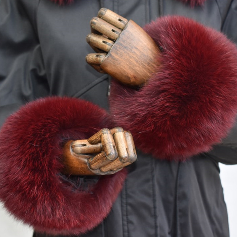 Fox Fur Cuffs For Women Whole  - Winter Clothing Pk 评论和价格