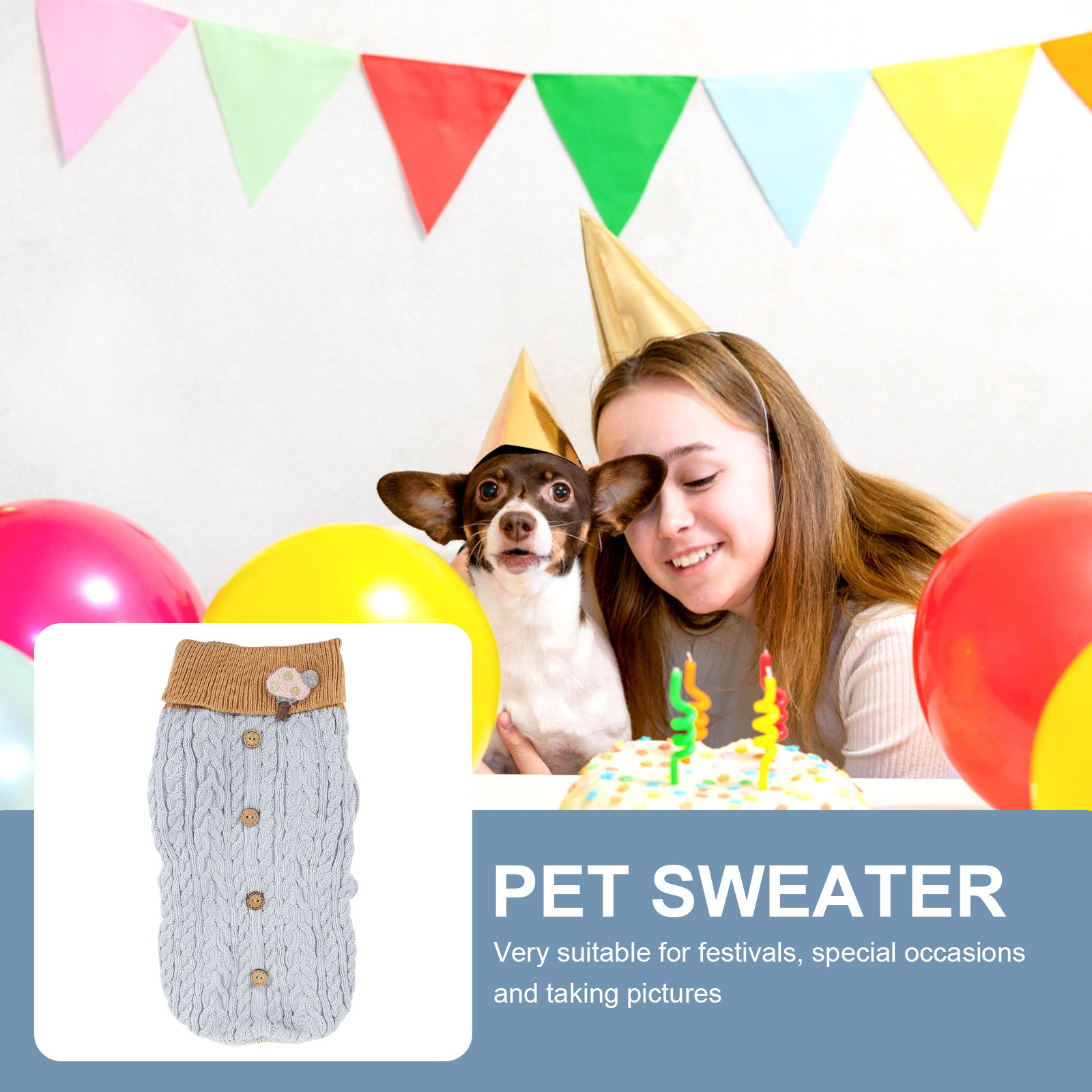 1Pcs Pet Sweater Winter Knitwe - Winter Clothing Gift Ideas 评论和价格