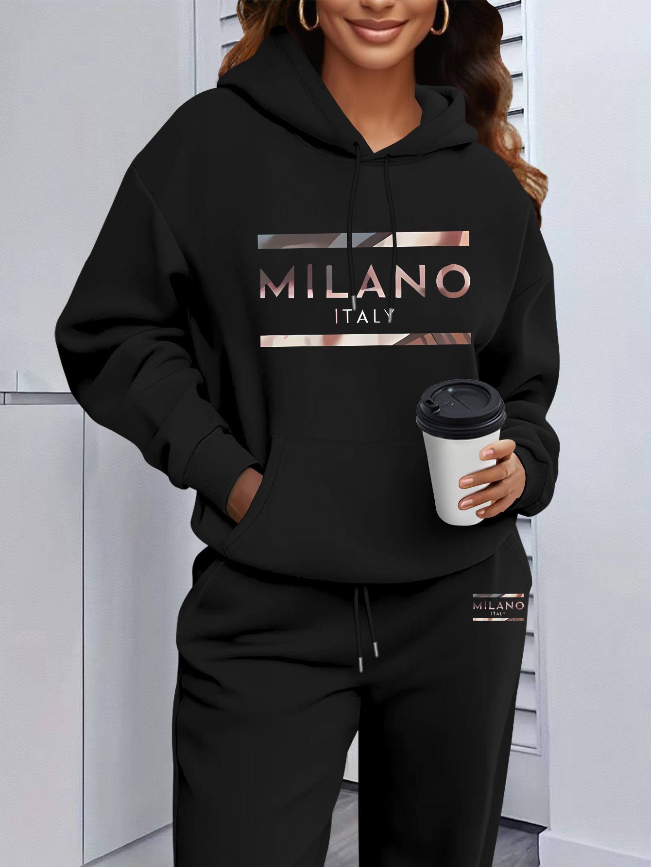 2026 Womens Print Hooded Sweat - Winter Clothing For Women 评论和价格