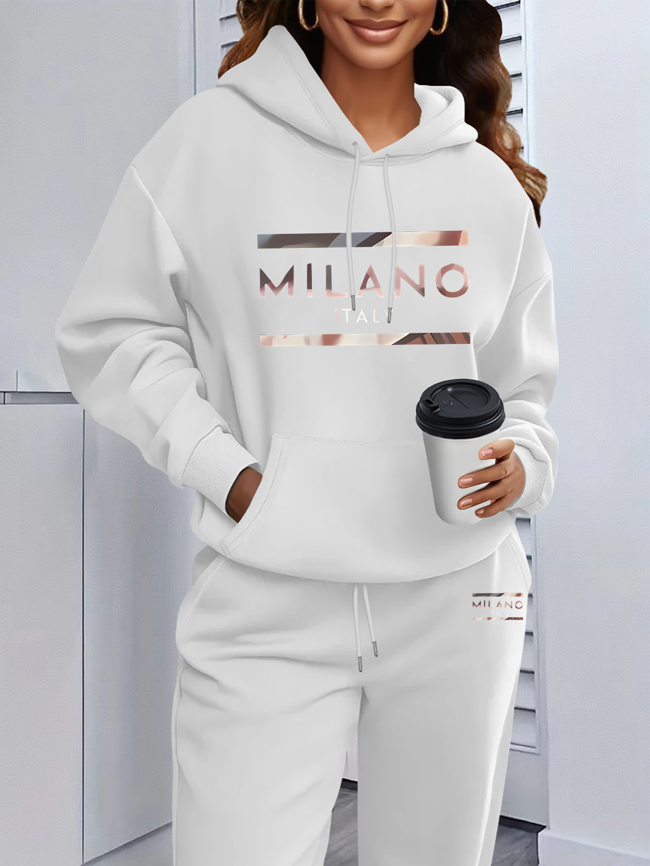 2026 Womens Print Hooded Sweat - Winter Clothing For Women 评论和价格