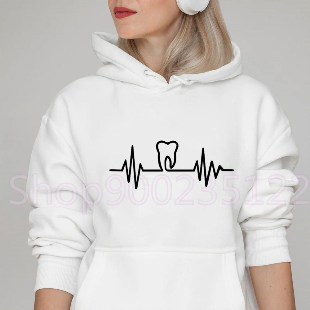 Heatbeat Hoodie Graphic Tooth  - Winter Clothing Drawing 评论和价格