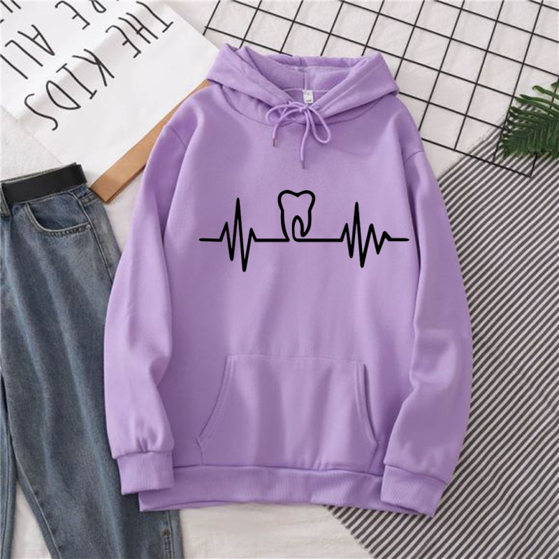 Heatbeat Hoodie Graphic Tooth  - Winter Clothing Drawing 评论和价格