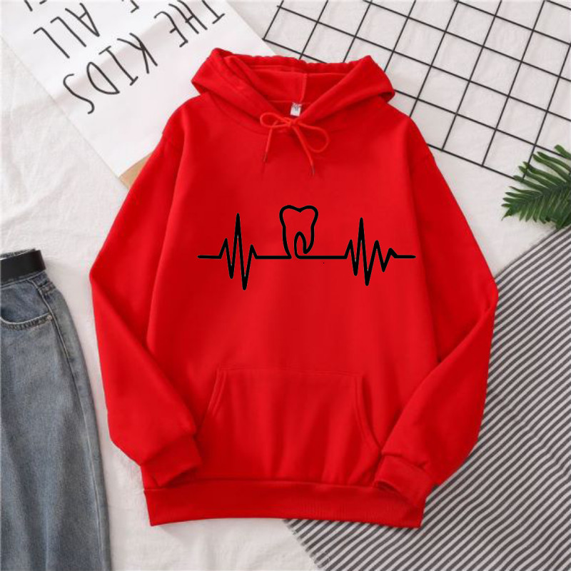 Heatbeat Hoodie Graphic Tooth  - Winter Clothing Drawing 评论和价格