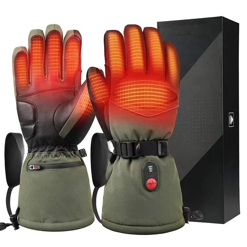 Green 7.4V 3000mAh Outdoor War - Heated Gloves Electric 评论和价格