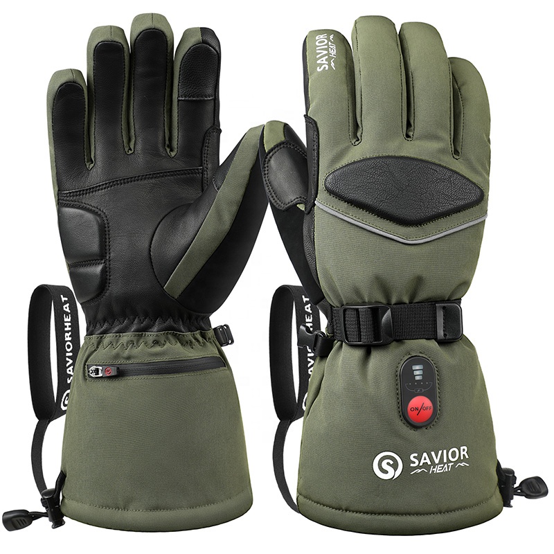 Green 7.4V 3000mAh Outdoor War - Heated Gloves Electric 评论和价格