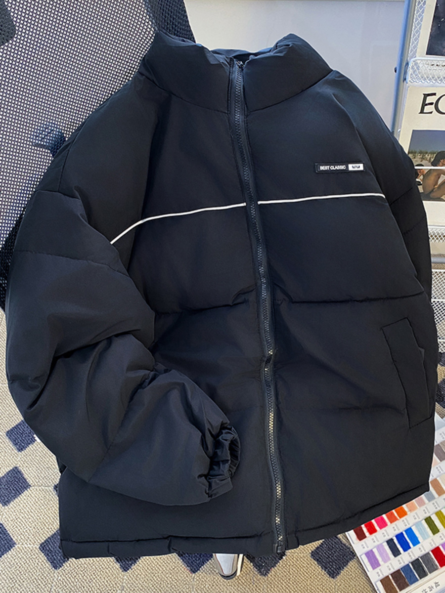 Retro Stand Up Collar Cotton P - Winter Clothing Hong Kong 评论和价格