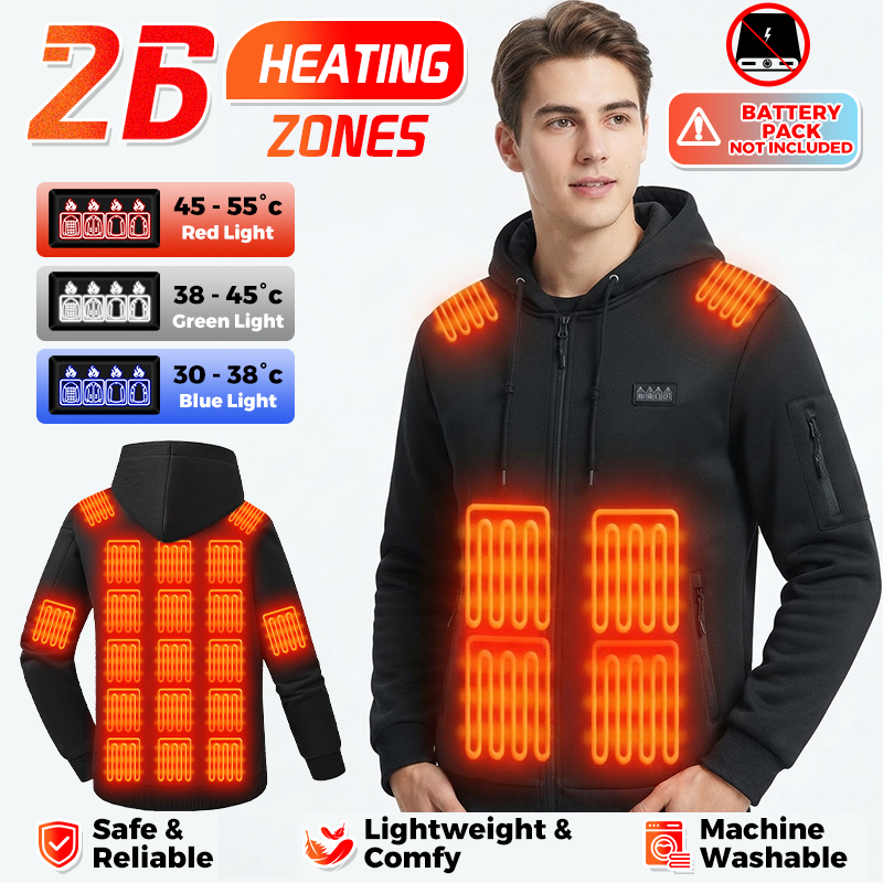 Heating Hoodie 26 Zones Heated - Winter Clothing Hiking 评论和价格