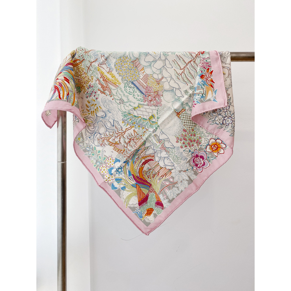 Double Face Scarf Women Silk W - Winter Clothing Hong Kong 评论和价格