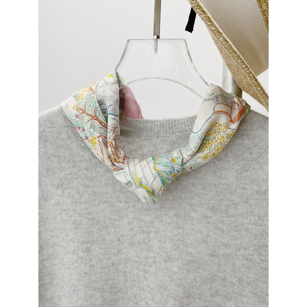 Double Face Scarf Women Silk W - Winter Clothing Hong Kong 评论和价格