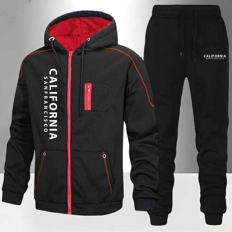 Men's Tracksuit Casual Hoodie  - Winter Clothing Pk 评论和价格
