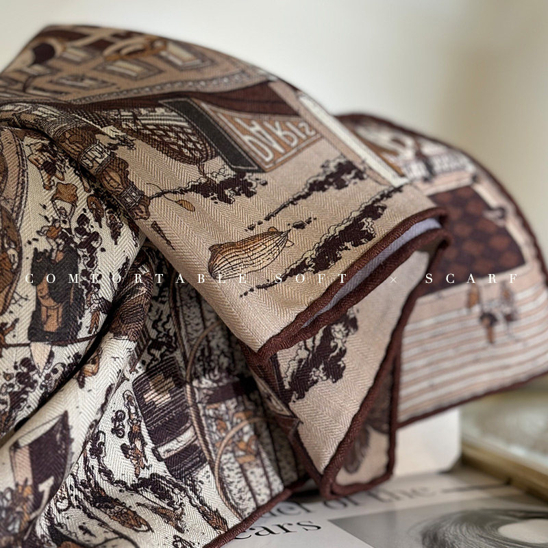 Two Faced Print Designer Scarf - Winter Clothing Hong Kong 评论和价格