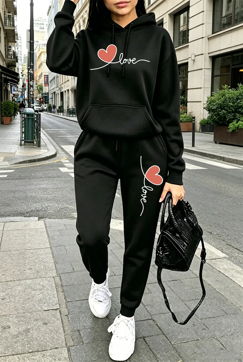 Womens Tracksuit Print Casual  - Winter Clothing For Women 评论和价格