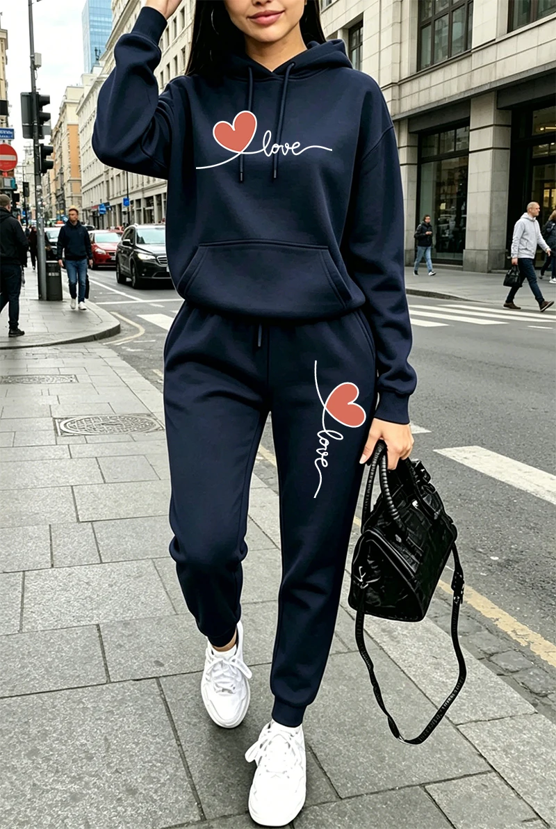 Womens Tracksuit Print Casual  - Winter Clothing For Women 评论和价格