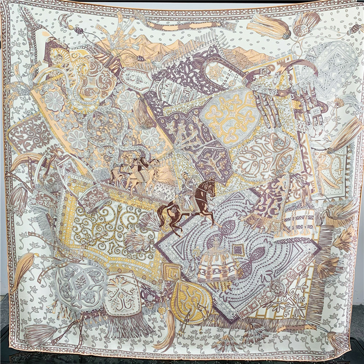 Silk Wool Scarf 135CM Luxury D - Winter Clothing Hong Kong 评论和价格