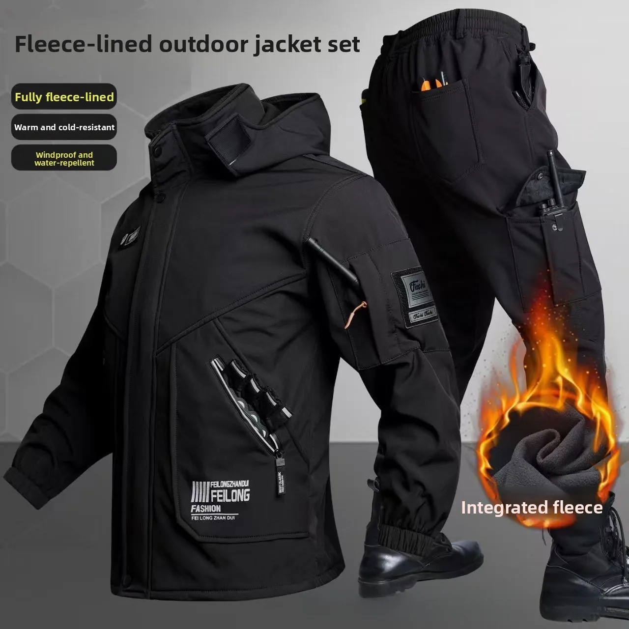 Thickened Fleece Autumn Winter - Winter Clothing Pk 评论和价格