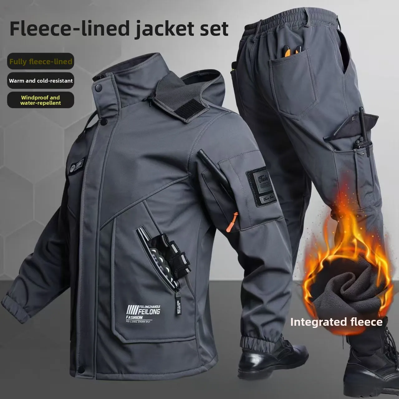 Thickened Fleece Autumn Winter - Winter Clothing Pk 评论和价格