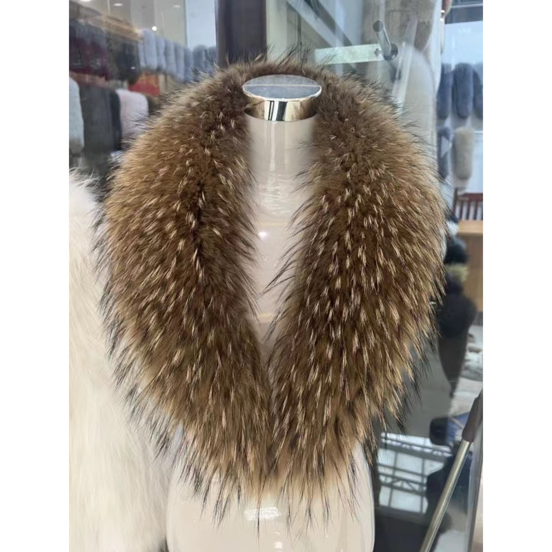 Raccoon Fur Collar Female Wint - Winter Clothing Pk 评论和价格
