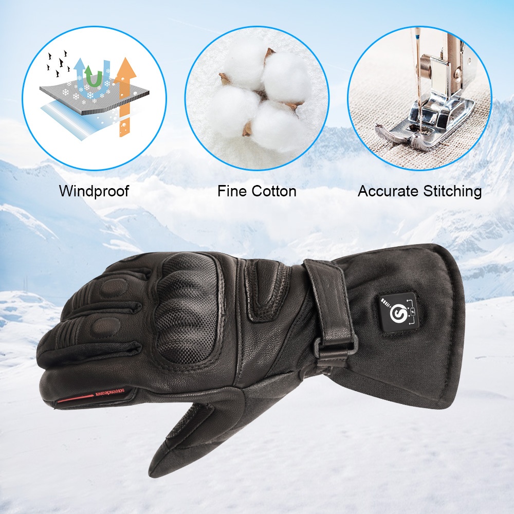 High Quality Genuine Leather E - Heated Gloves Electric 评论和价格